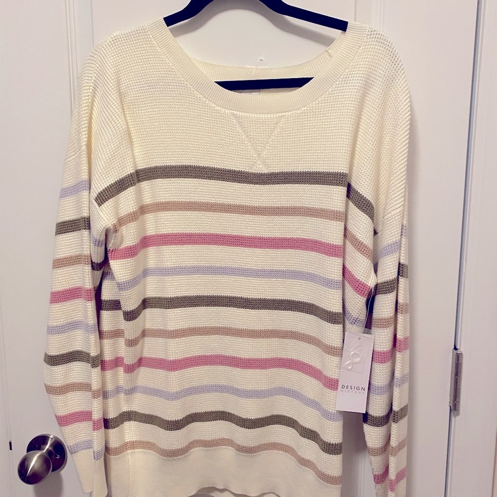 NWT womens waffle sweater